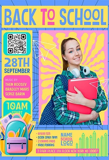 Back to School Event Flyer