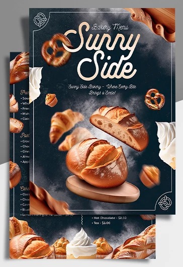 Bakery Menu Design
