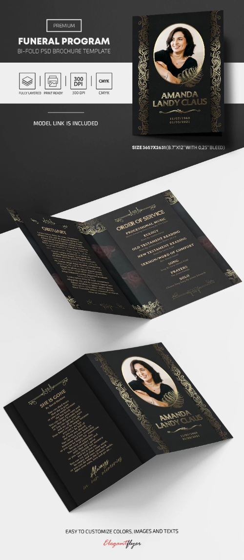 Premium Funeral Program