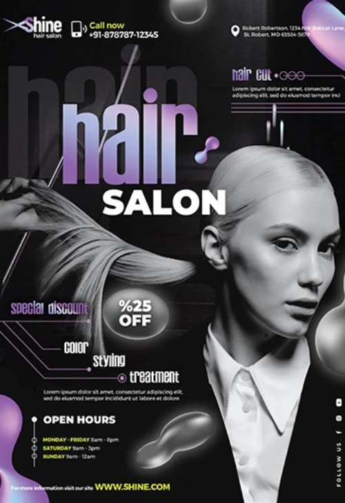 Hair Salon Promotional Flyer