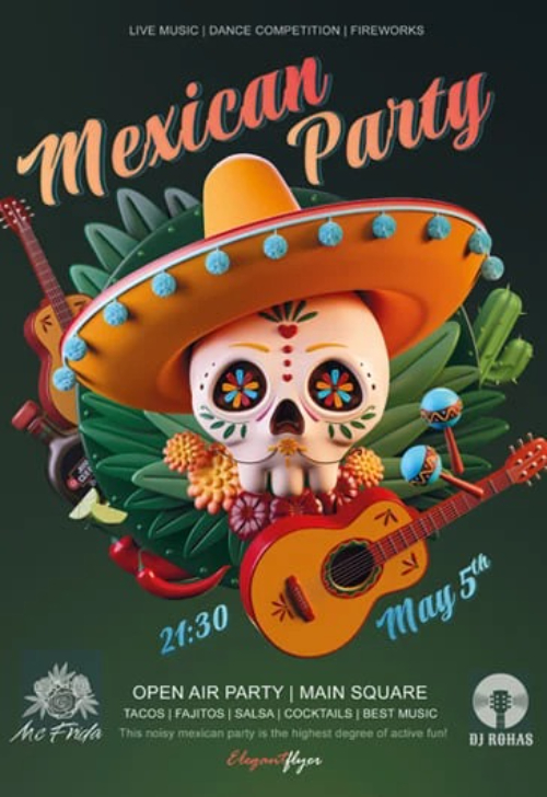 Mexican Party Flyer