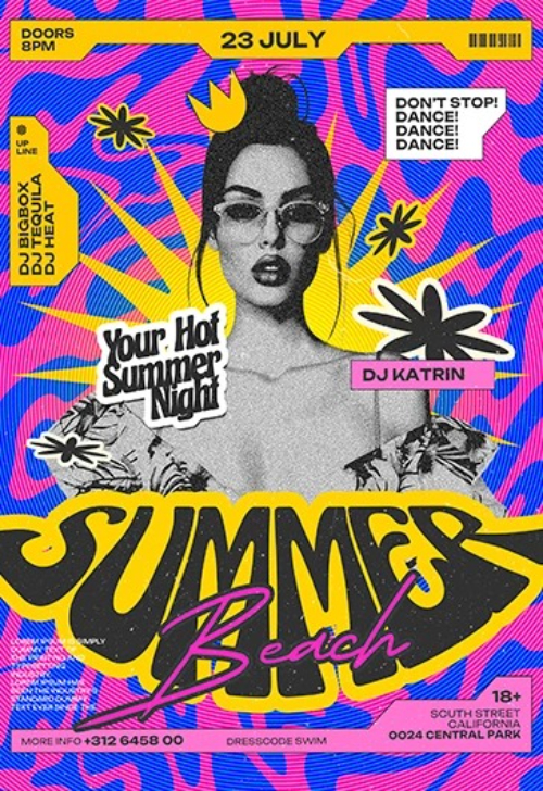 Summer Beach Party Flyer