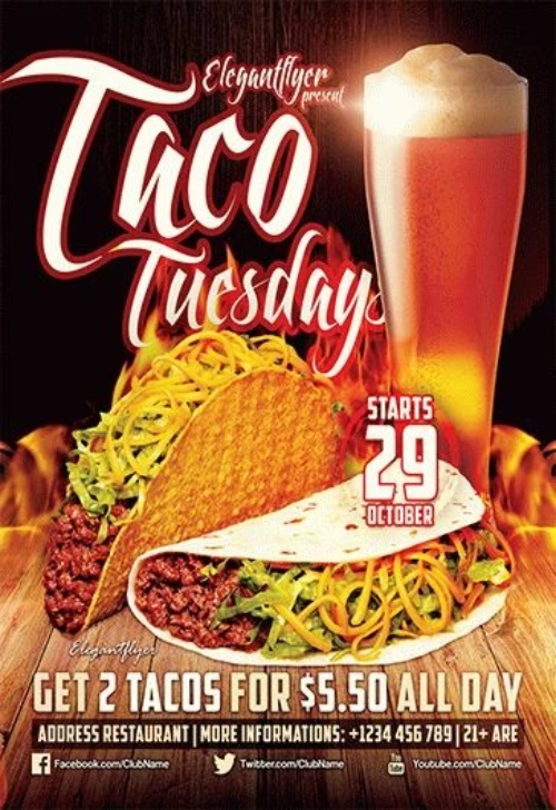 Taco Tuesdays Flyer