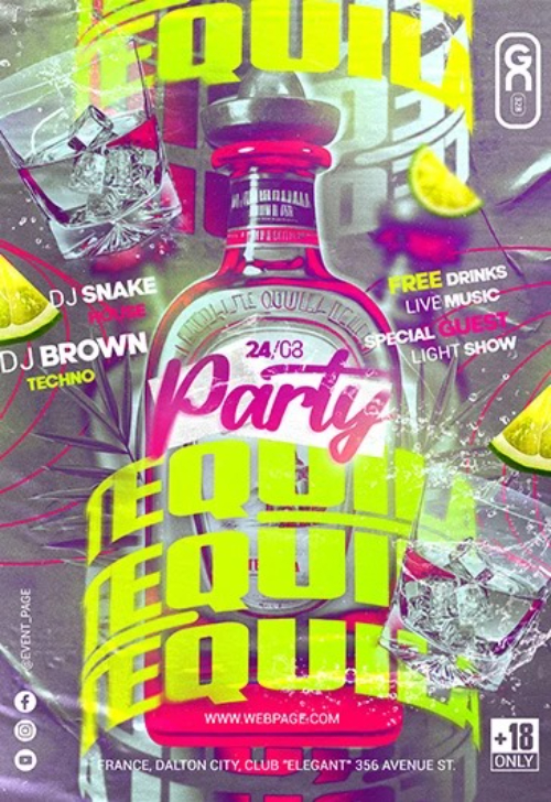 Tequila Party Flyer